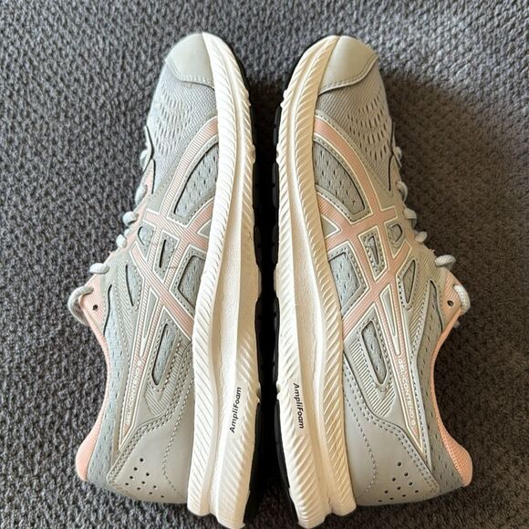 ASICS Gel-Contend 8 Running Shoes Gray Blush Pink Lightweight Comfort Sneakers 9 - Picture 10 of 15